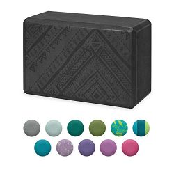 Gaiam Yoga Block – Supportive Latex-Free EVA Foam Soft Non-Slip Surface for Yoga, Pilates, ...