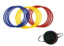 Trademark Innovations Speed & Agility Training Rings – Set of 12 – 16″ Dia ...