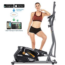 ANCHEER Elliptical Machine Elliptical Trainer Exercise Machine Magnetic Smooth Quiet Driven with ...