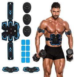 JoJoMooN Abs Stimulator Muscle Toner, Abs Trainer Muscle Trainer Ultimate Abdominal Toning Belt  ...