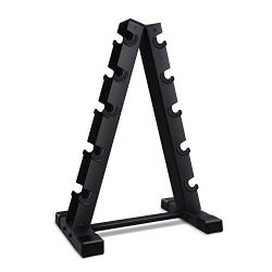 Akyen A-Frame Dumbbell Rack Stand Only-5 Tier Weight Rack for Dumbbells (Weight Capacity of 570  ...