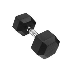 Goddesslili Dumbbells, 5-50 Pounds Hex Rubber Weights Workout Dumbbells Set Metal Ergonomic Hand ...