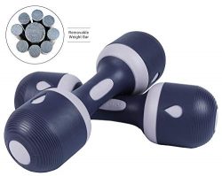 Nice C Adjustable Dumbbell Weight Pair, 5-in-1 Weight Options, Non-Slip Neoprene Hand, All-Purpo ...