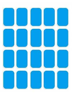 ROKOO [Pack of 20 Gel Pads for Abs Stimulator, Abs Trainer Replacement Gel Sheet for EMS AB Trai ...