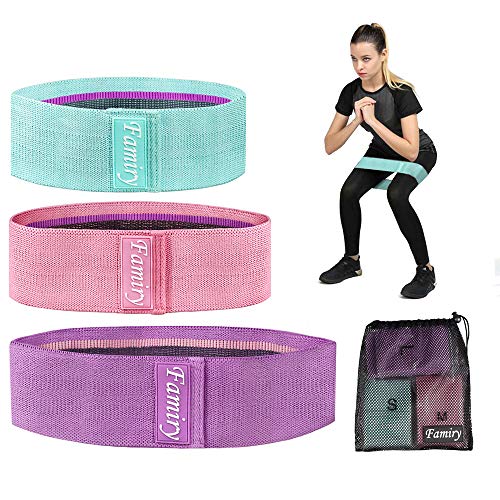 Famiry Resistance Bands for Legs and Butt, Booty Bands, Exercise Bands Set Workout Bands Hip Ban ...