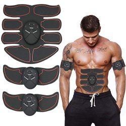 SUNEN Muscle Toner, Abdominal Toning Belt EMS ABS Toner Body Muscle Trainer Wireless Portable Un ...